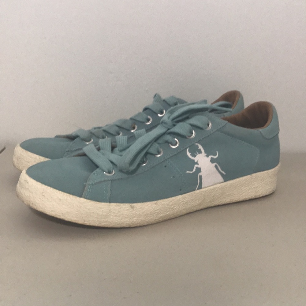 FLY LONDON Berg823 Fly Ladies Womens Trainers Sneakers. Pale blue, size US 8
